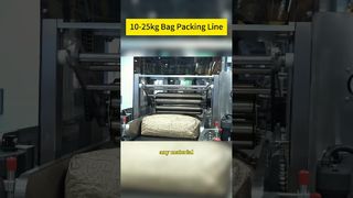 Linea di produzione di pallettizzazione per imballaggio di sacchi da 10-25 kg completamente automatica | Commutazione dei parametri con un clic