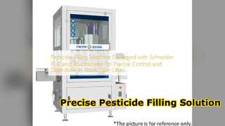 Riempitrice di pesticidi con PLC Schneider di precisione