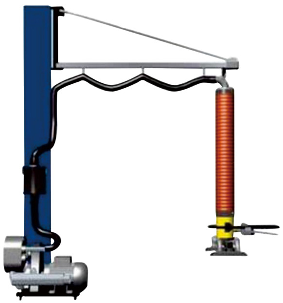 EMLH1202550 Sistema di sollevamento a vuoto 2800mm*270° Area di lavoro di settore con rotaia in lega di alluminio