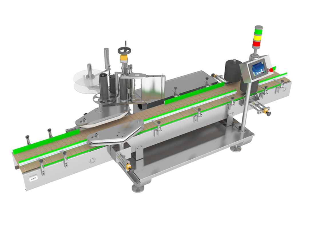 Bottiglie quadrate e piatte TN-200LDS Single Side Self Adhesive Labeling Machine