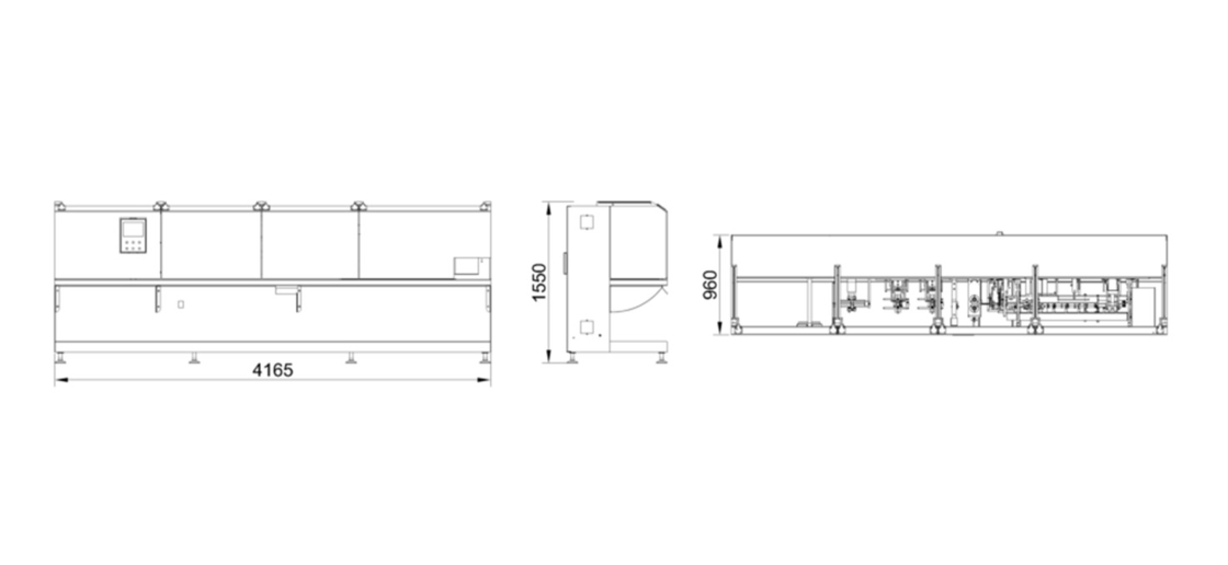 SUS304 Frame Fully Automatic Horizontal Roll Film Bagging Machine per polvere / particelle