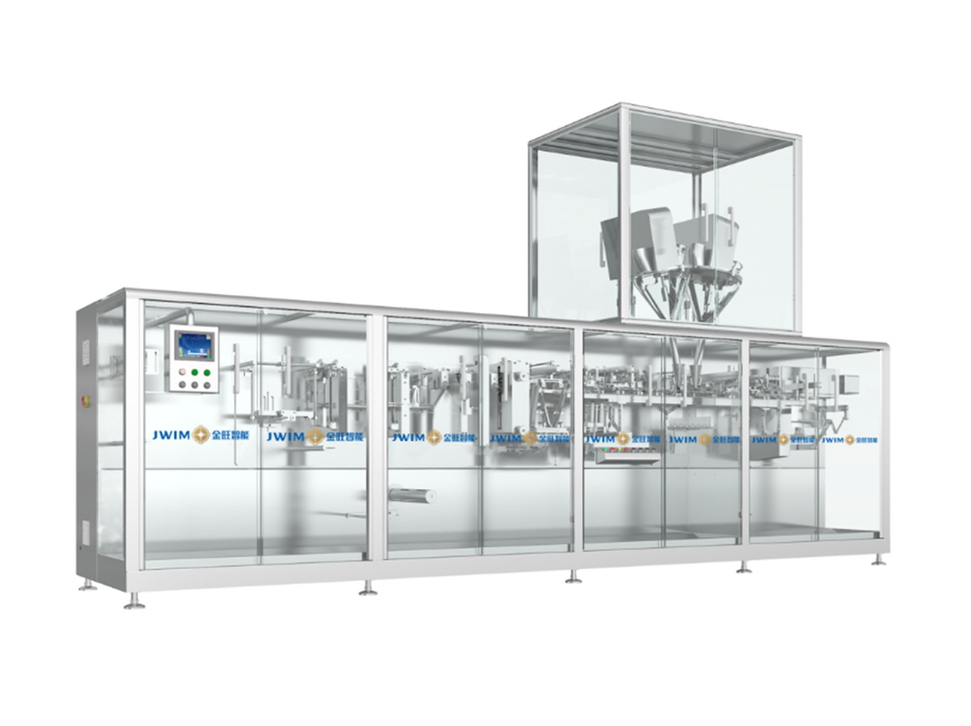 SUS304 Frame Fully Automatic Horizontal Roll Film Bagging Machine per polvere / particelle