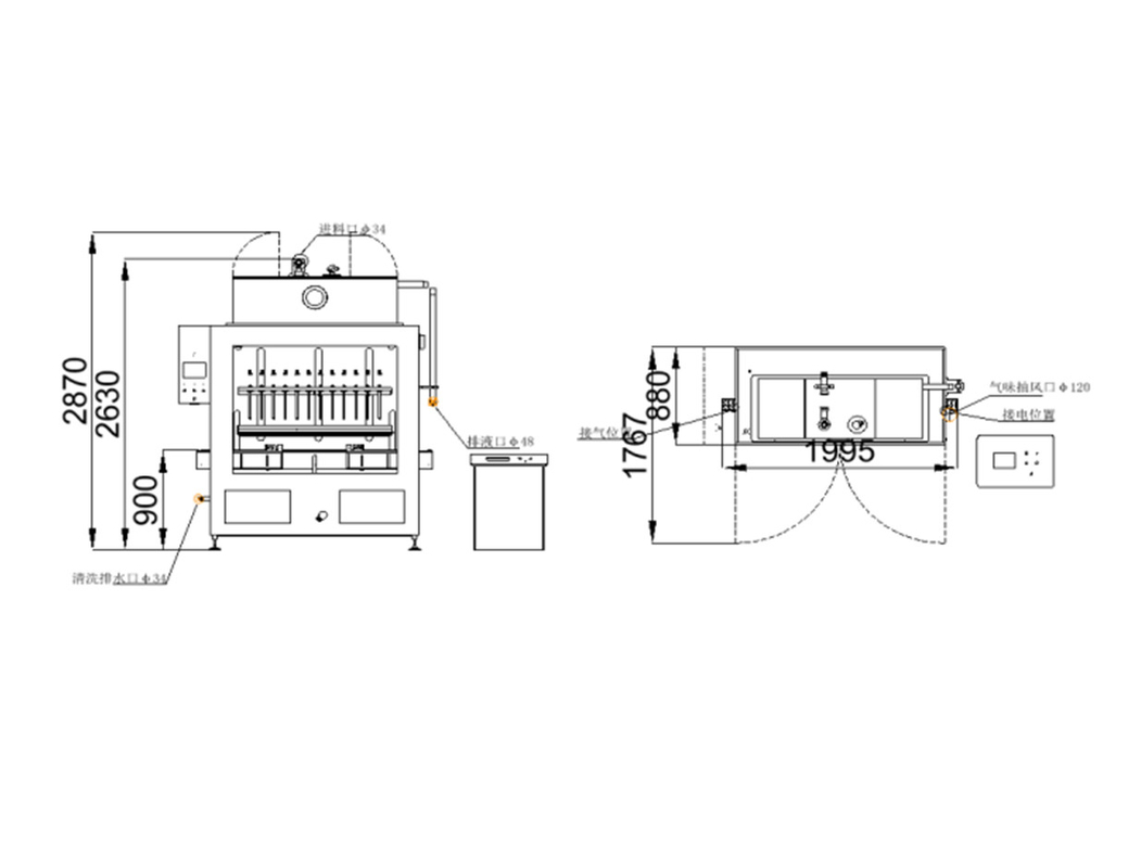 CDP-12E Microcomputer Machine di riempimento facile integrazione nella linea di produzione per imballaggio liquido chimico senza soluzione di continuità