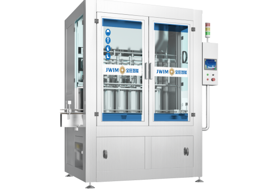 Macchina di riempimento liquido a pistoni dotata di sistema di riempimento servomotore e controllo PLC per una produzione di imballaggio coerente