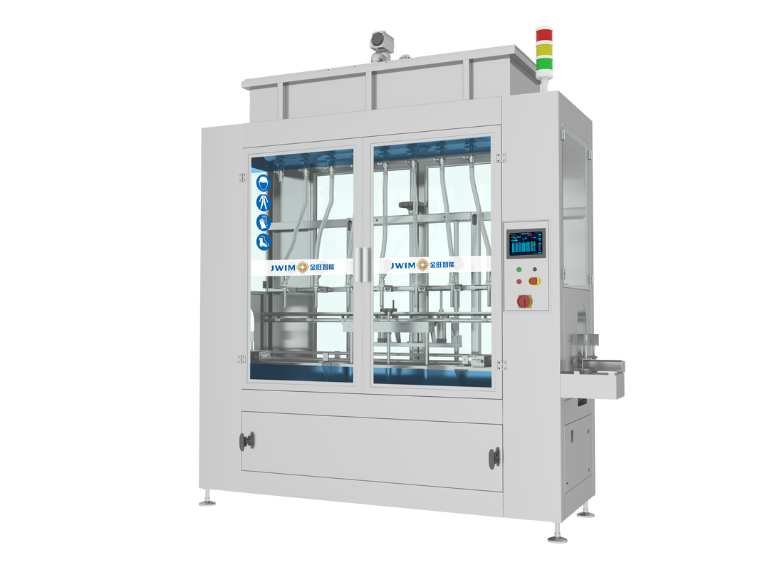 Macchina di riempimento a microcomputer controllata da PLC con retroalimentazione del peso in scala elettrica e telaio in acciaio inossidabile 304