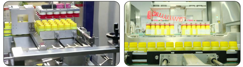 Macchina pallettizzatrice automatica per imballaggio in cartone di prodotti in bottiglia con convertitore di frequenza Schneider e servosistema