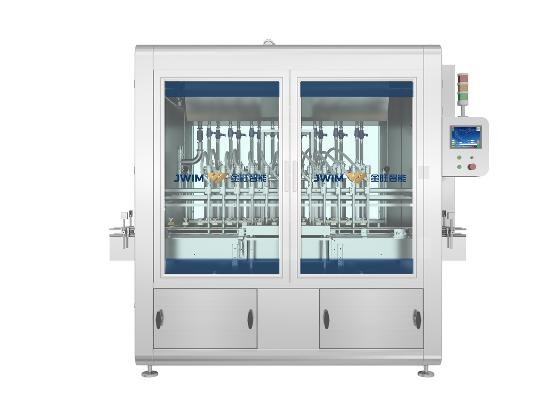 50-1000 ml Struttura in linea Arco telaio pesticida 20 ugelli Macchina di riempimento automatica a pistone