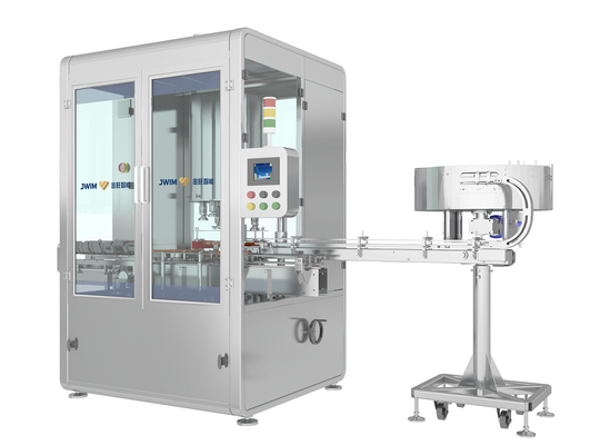 80ml-1000ml Gamma 6 Teste di tappatura Tappatrice automatica rotativa Velocità 6500 bottiglie all'ora per bottiglia da 100 ml